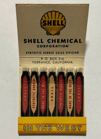 "Shell Chemical Corp." Vintage Feature Matchbook with a Double Spot Striker!