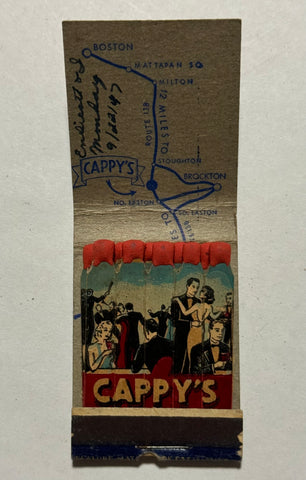 "Cappy's Shows" Vintage Feature Matchbook