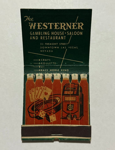 "The Westerner" Las Vegas, NV Vintage Feature Matchbook