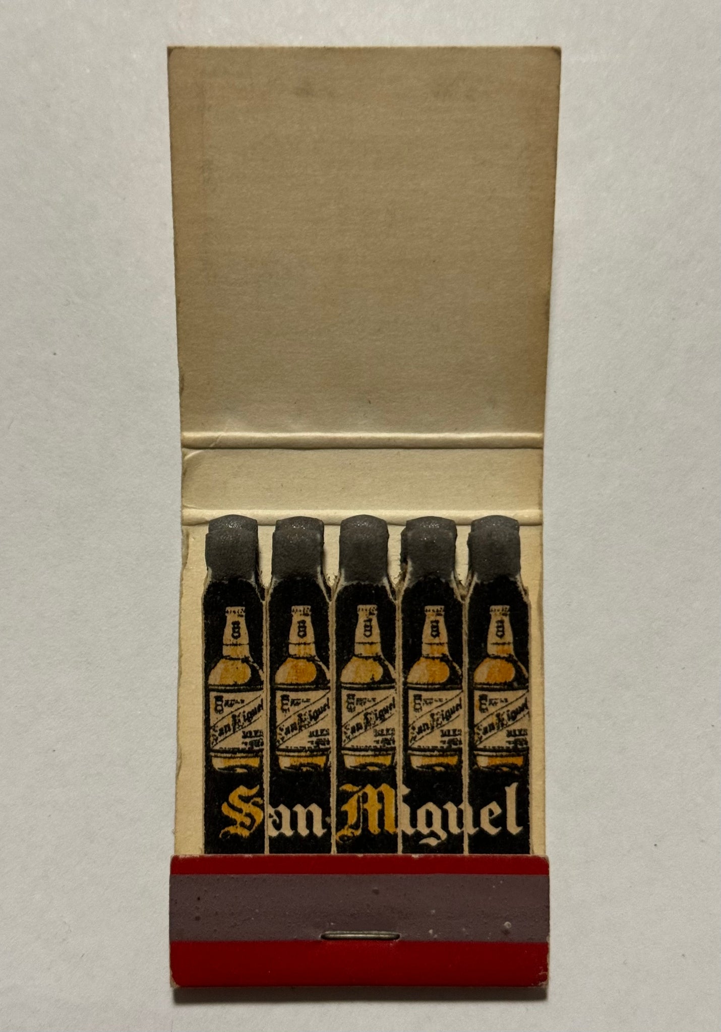 "San Miguel Beer" Vintage Feature Breweriana Matchbook