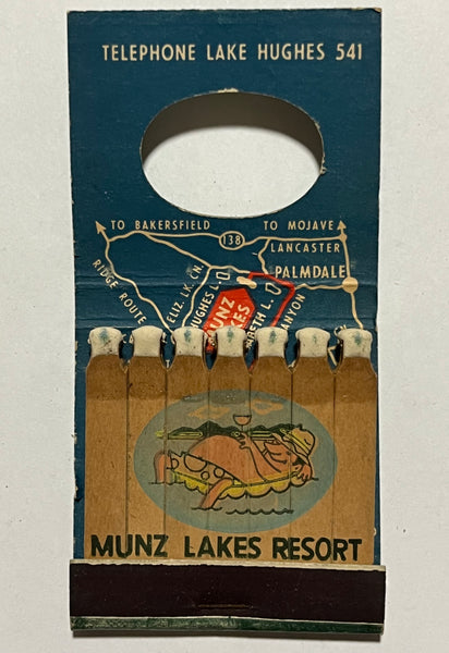 "Manzanita Room - Munz Lake Resort" Vintage Feature Matchbook