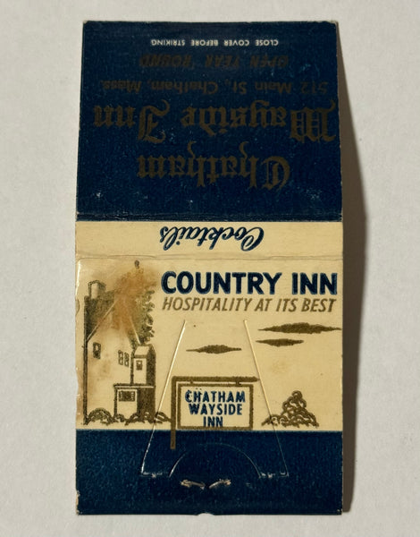 "Chatham Wayside Inn" Chatham. MA Vintage Feature Matchbook with an Easel Back