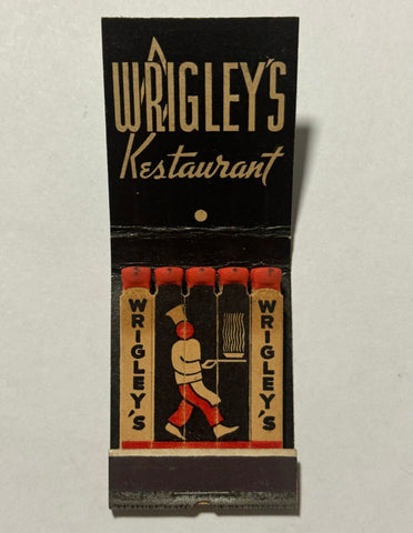 "Wrigley’s Restaurant" Vintage Feature Matchbook