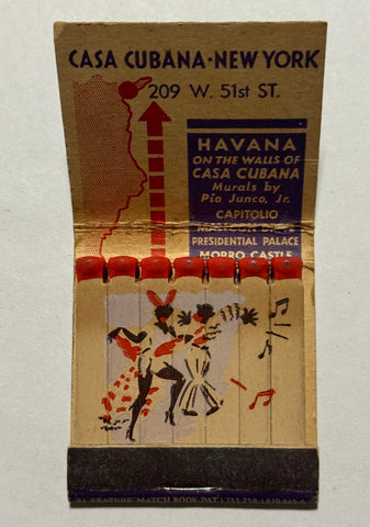 "Casa Cubana" Vintage Feature Matchbook