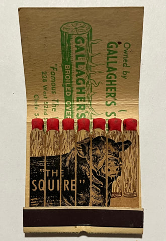 "Gallagher's Farm Steakhouse" Vintage Feature Matchbook