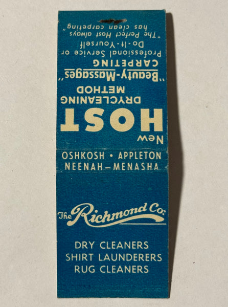 "The Richmond Company" Oshkosh, WI Vintage Feature Matchbook