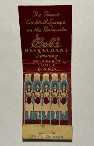 "Bob’s Restaurant" Vintage Feature Matchbook