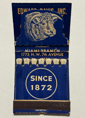 "Edward Davis Inc" New York, NY Vintage Feature Matchbook with a Pop-Up Display!