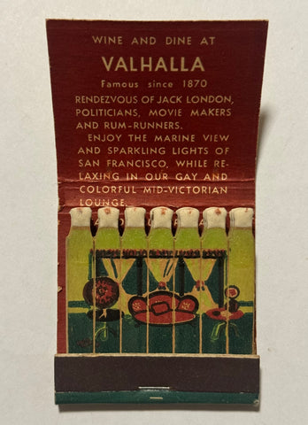 "Valhalla Inn" Vintage Feature Matchbook