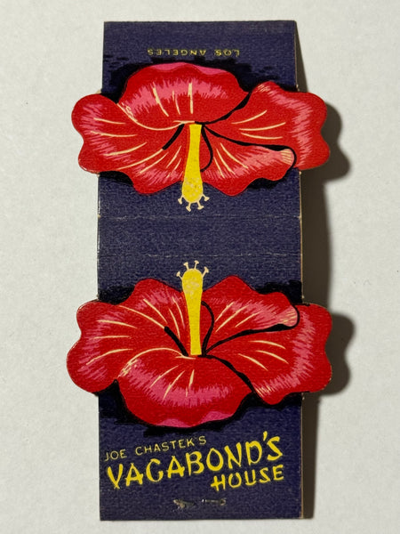 "Vagabond's House" Los Angeles, CA Vintage Tiki Lounge Feature Matchbook with Contour Cover