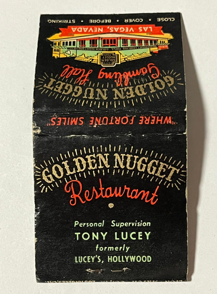 "Golden Nugget" Vintage Casino Feature Matchbook