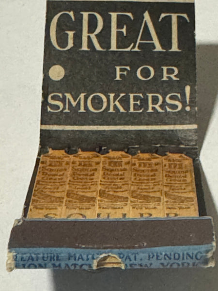 "Squibb Dental Cream" Vintage Feature Matchbook