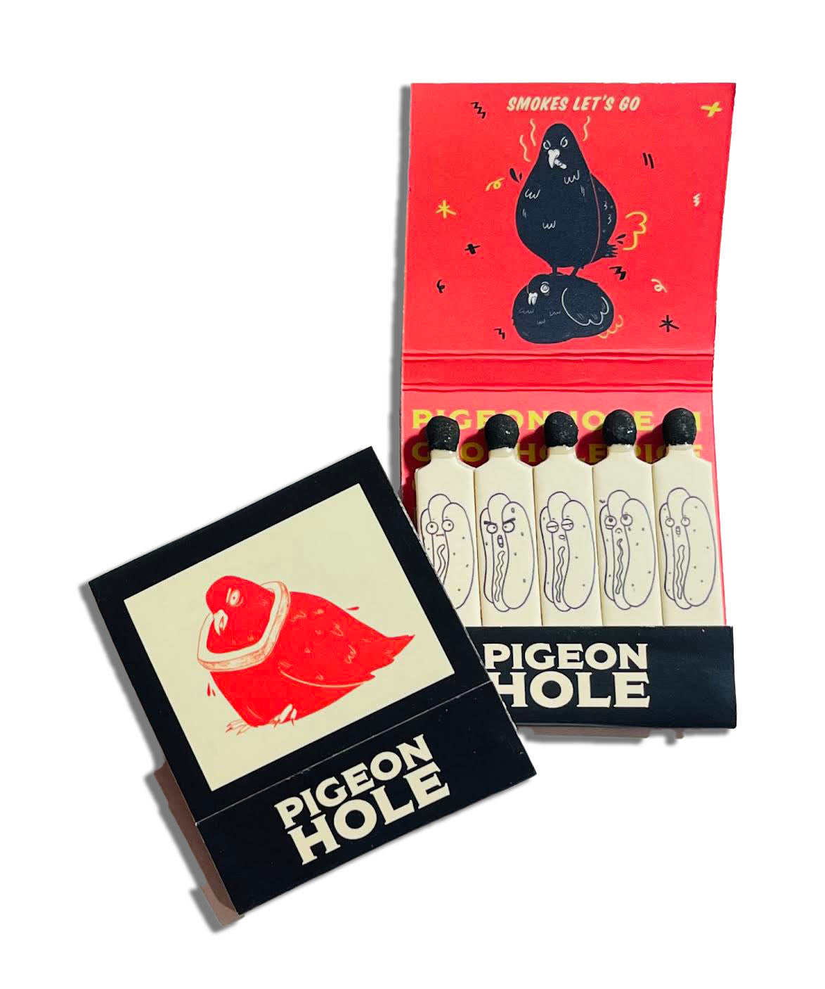 "Pigeon Hole" Retro Feature Matchbook