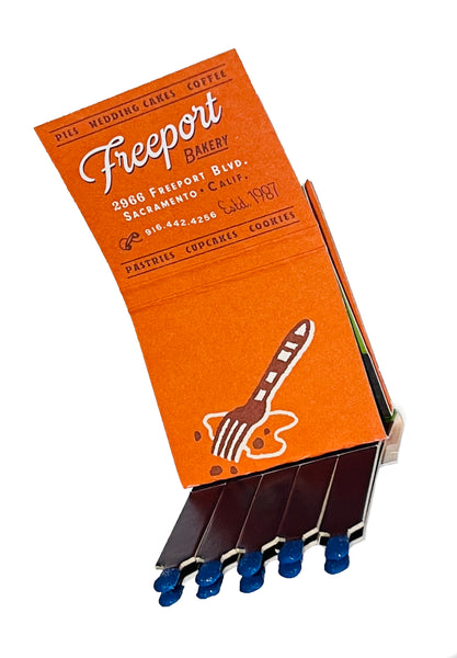 Freeport Bakery FRUIT PIE RETRO FEATURE MATCHBOOK