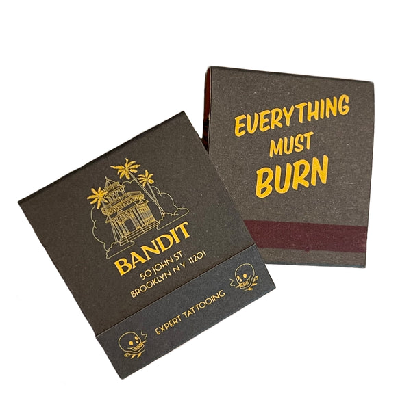 Bandit Tattoo /Bruno Levy Retro Feature Matchbooks 2-pack